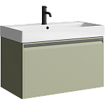 AQWELLA Pure подвесная тумба под умывальник 81 см, цвет зелёный матовый